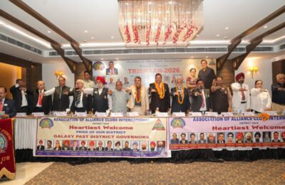 एसोसिएशन आफ़ एलायंस क्लब इंटरनेशनल के सोलहवें डिस्ट्रिक्ट- 126 नोर्थ के गवर्नर का ताज सजा एन के महेन्द्रू के नेतृत्व में