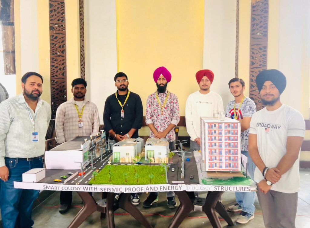 भूकंप-रोधी एवं ऊर्जा-कुशल संरचनाओं के साथ स्मार्ट कॉलोनी’ विषय पर प्रोजेक्ट कार्य
