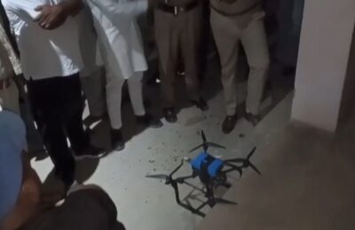 आदमपुर के एक सरकारी स्कूल में मिला एक संदिग्ध ड्रोन