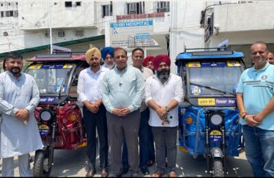 पंजाब में अपनी तरह की पहली पहल: नितिन कोहली ने वरिष्ठ नागरिकों के लिए शुरू की निशुल्क ई-रिक्शा सेवा