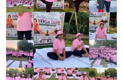 अनोखी नारी, सब पर भारी” —* *अमिता अग्रवाल*  इसी विचार को साकार करते हुए इंटरनेशनल योगा डे के अवसर पर अनोखे क्लब द्वारा एक भव्य योग कार्यक्रम का आयोजन किया गया।