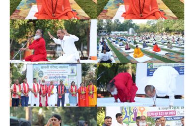 दिव्या ज्योति जाग्रति संस्थान एवं कैंटोनमेंट बोर्ड जालंधर कैंट द्वारा 12वें अंतरराष्ट्रीय योग दिवस के उपलक्ष में भव्य योग शिविर का आयोजन किया गया