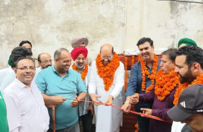 मंत्री और मेयर ने राजपूत नगर में 50 लाख रुपये के सीवरेज प्रोजेक्ट का शिलान्यास किया