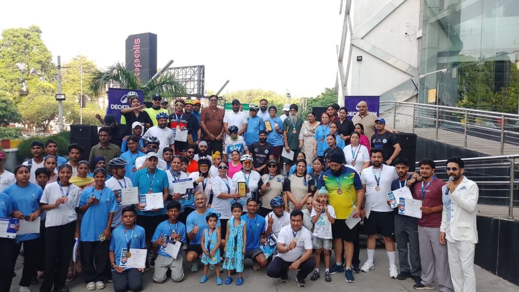 विश्व साइकिल दिवस पर डेकाथलॉन जालंधर द्वारा भव्य साइक्लोथॉन का आयोजन
