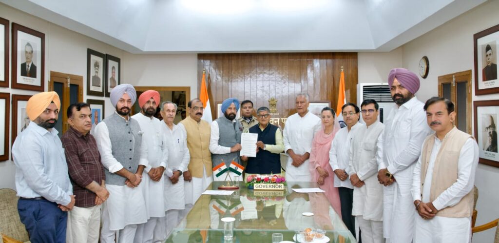 भाजपा प्रतिनिधिमंडल ने राज्यपाल से की मुलाकात, स्थानीय निकाय चुनावों में कथित धांधलियों को लेकर सौंपा ज्ञापन*