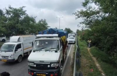 चौगिट्टी फ्लाईओवर के नजदीक एक बड़ा सड़क हादसा