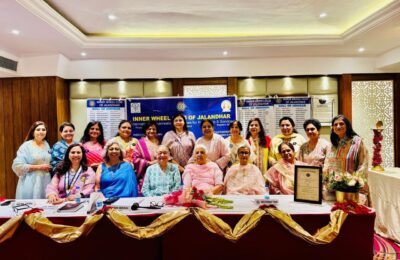 इनर व्हील क्लब जालंधर की इंस्टॉलेशन सेरेमनी सम्पन्न, निधि सहगल ने वर्ष 2026–27 की अध्यक्ष के रूप में संभाला कार्यभार