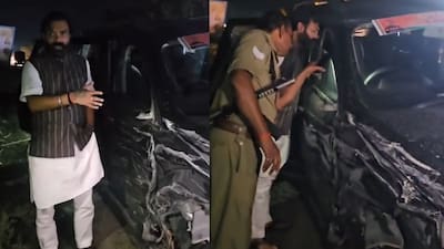 सड़क हादसे में बाल-बाल बचे बीजेपी विधायक ब्रजभूषण राजपूत