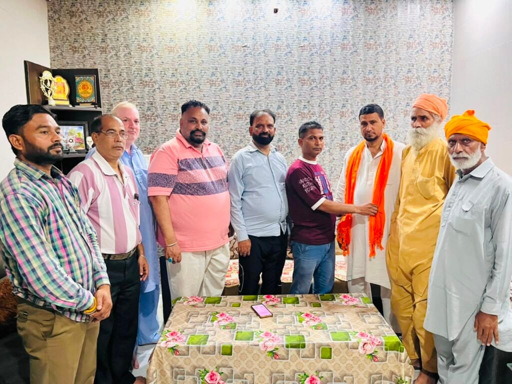 एंटी क्राइम समाज सुरक्षा सेल पंजाब ने मोहम्मद शहज़ाद को बनाया जिला शहरी उपाध्यक्ष
